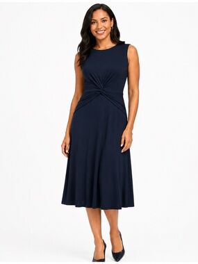 Lauren‎ Ralph Lauren - Twist-Front Jersey Dress.